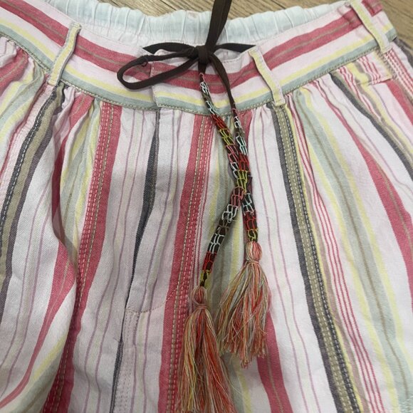 🖤 03 Free People Kahuna Pull On Harem Shorts in Pink Combo NWOT Size XS - Picture 7 of 9